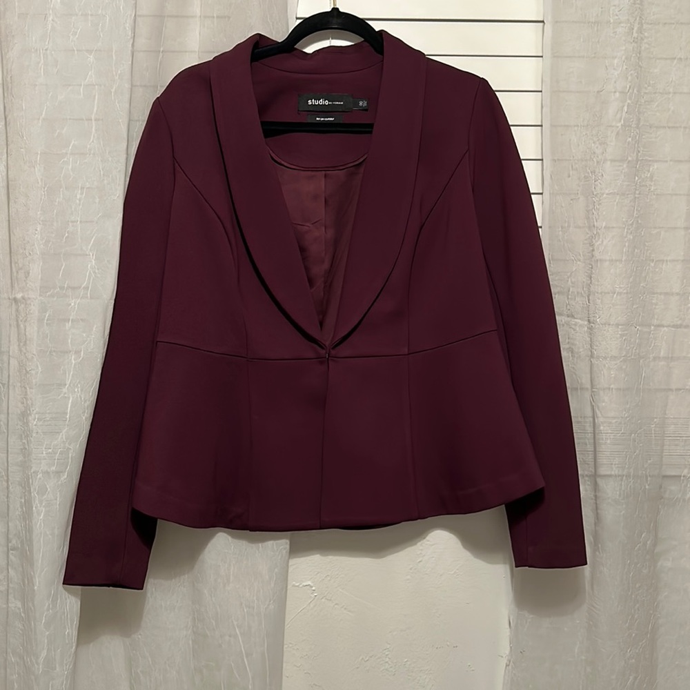 Torrid peplum suit jacket